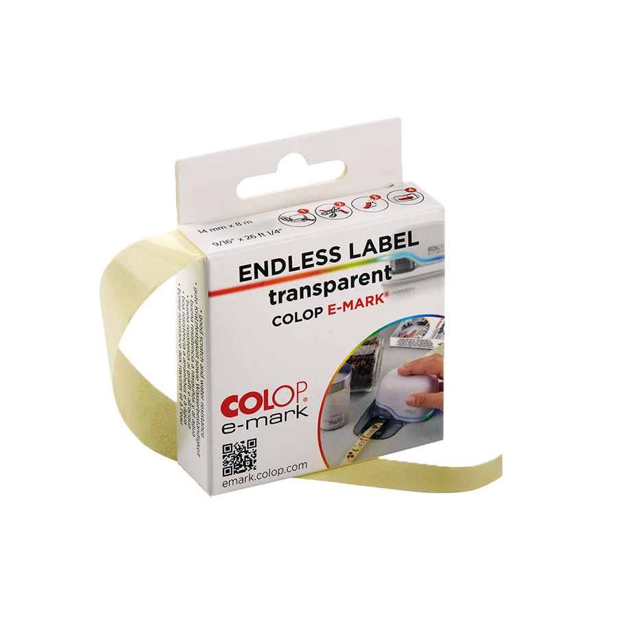 COLOP e-mark® endless label transparent